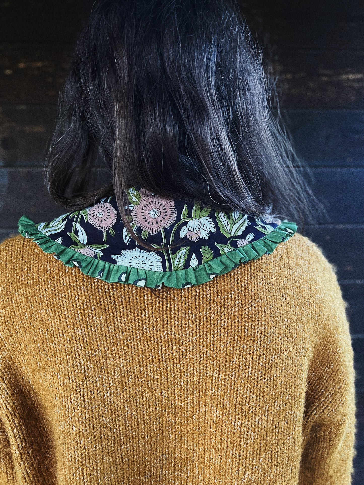 ONE PIECE ✨ Block printed removable collar