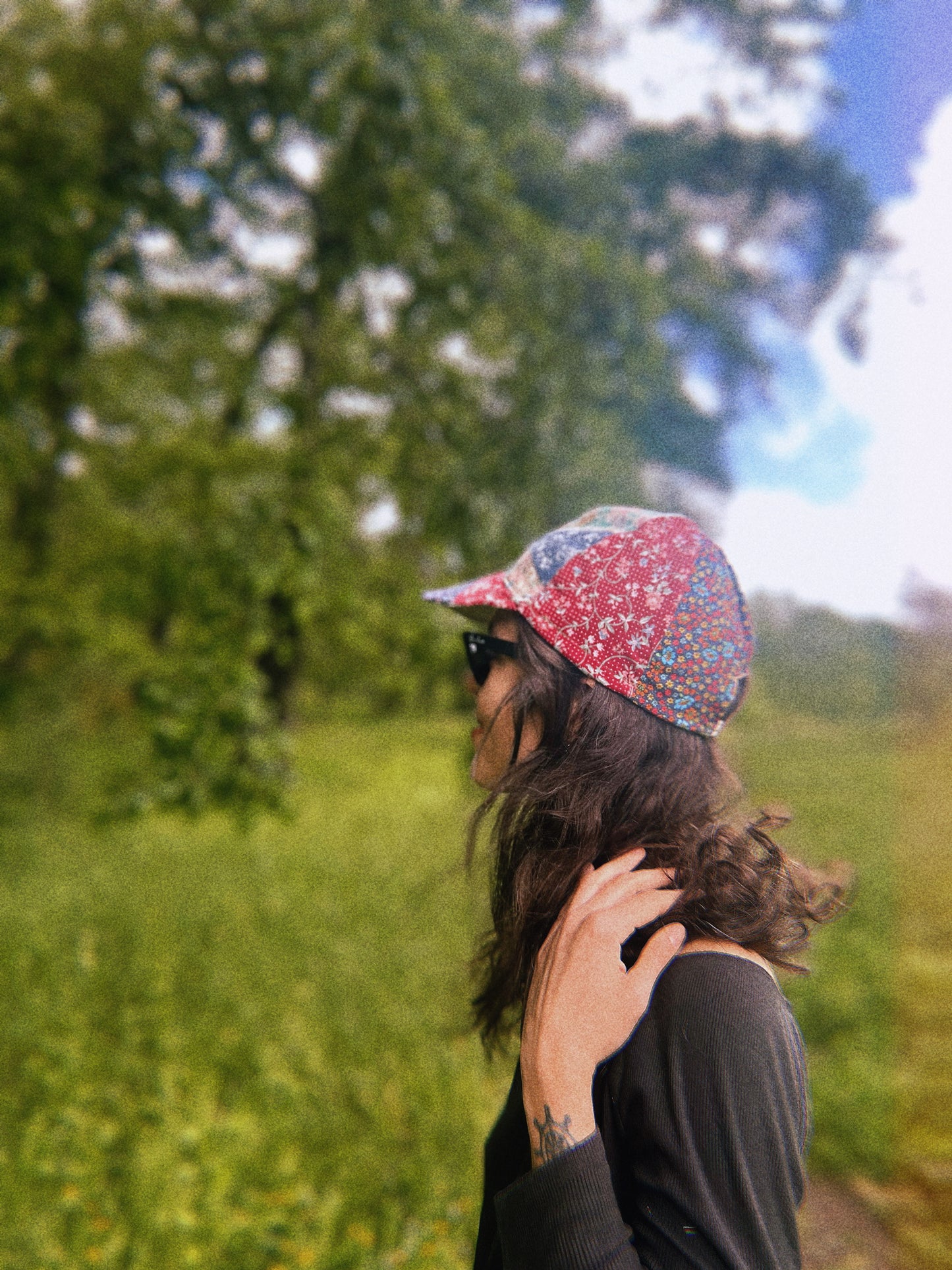 Baseball hat ~ Upcycled vintage blanket