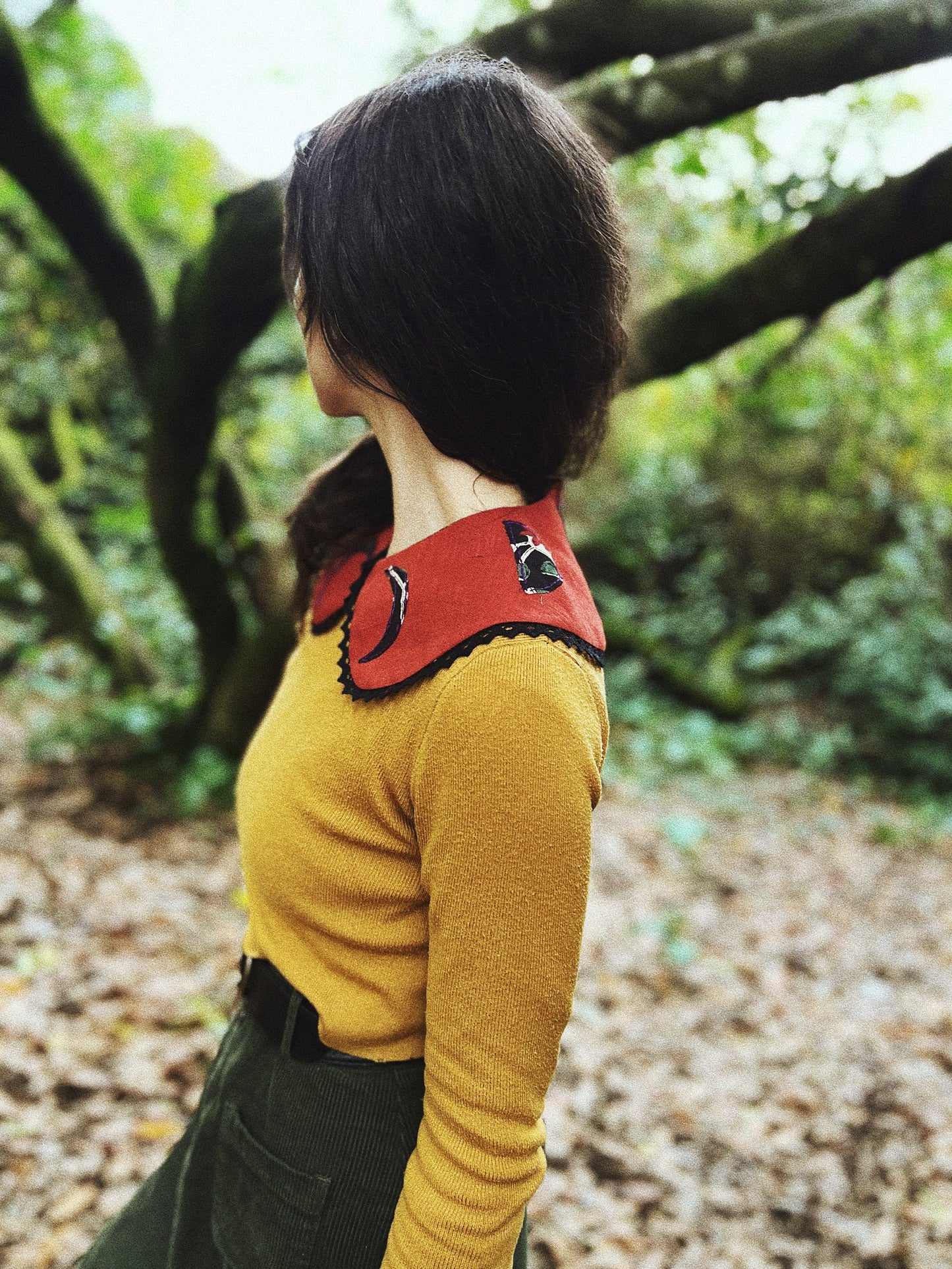 ONE PIECE 🌘 Embroidered removable collar