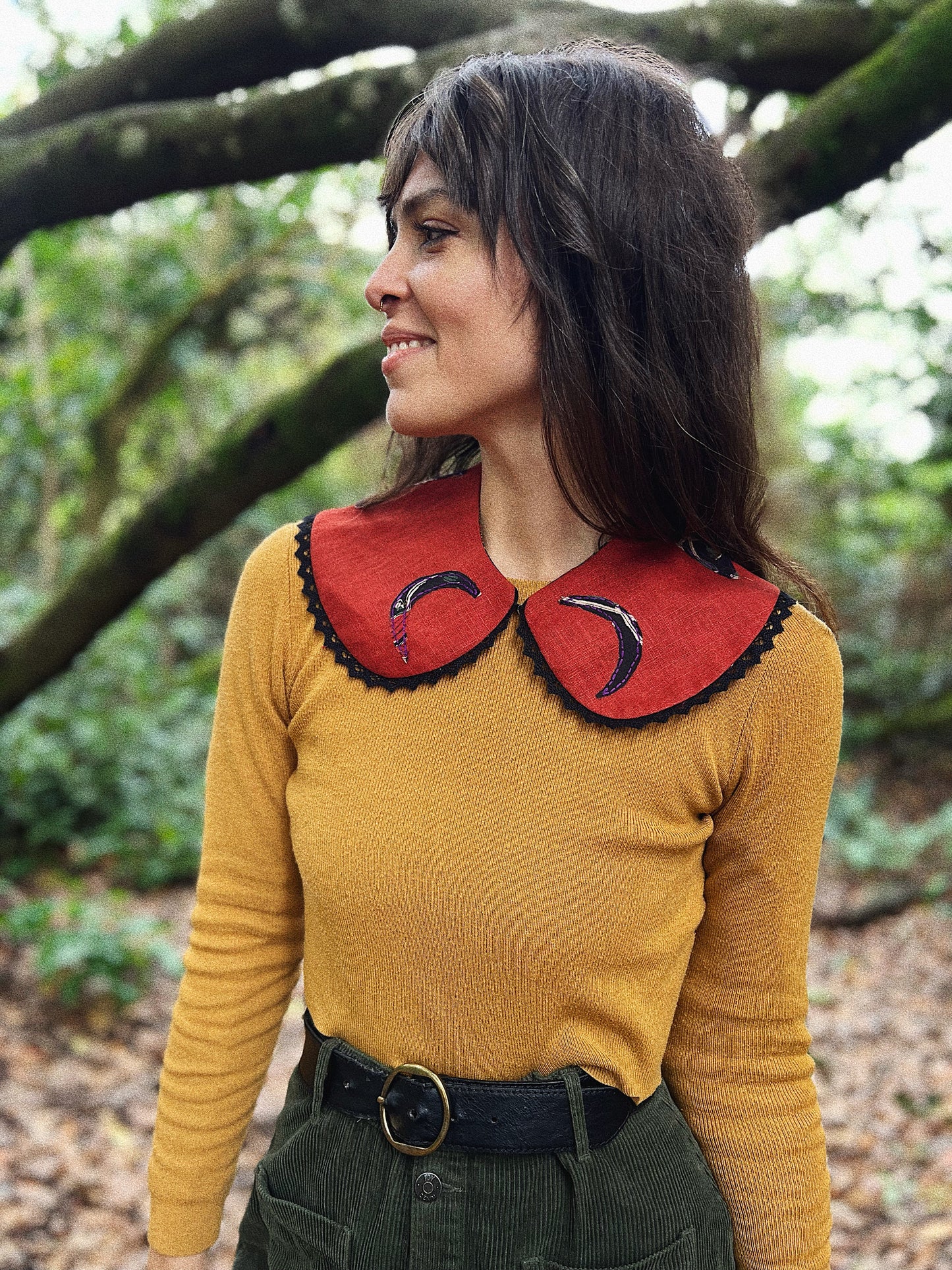 ONE PIECE 🌘 Embroidered removable collar