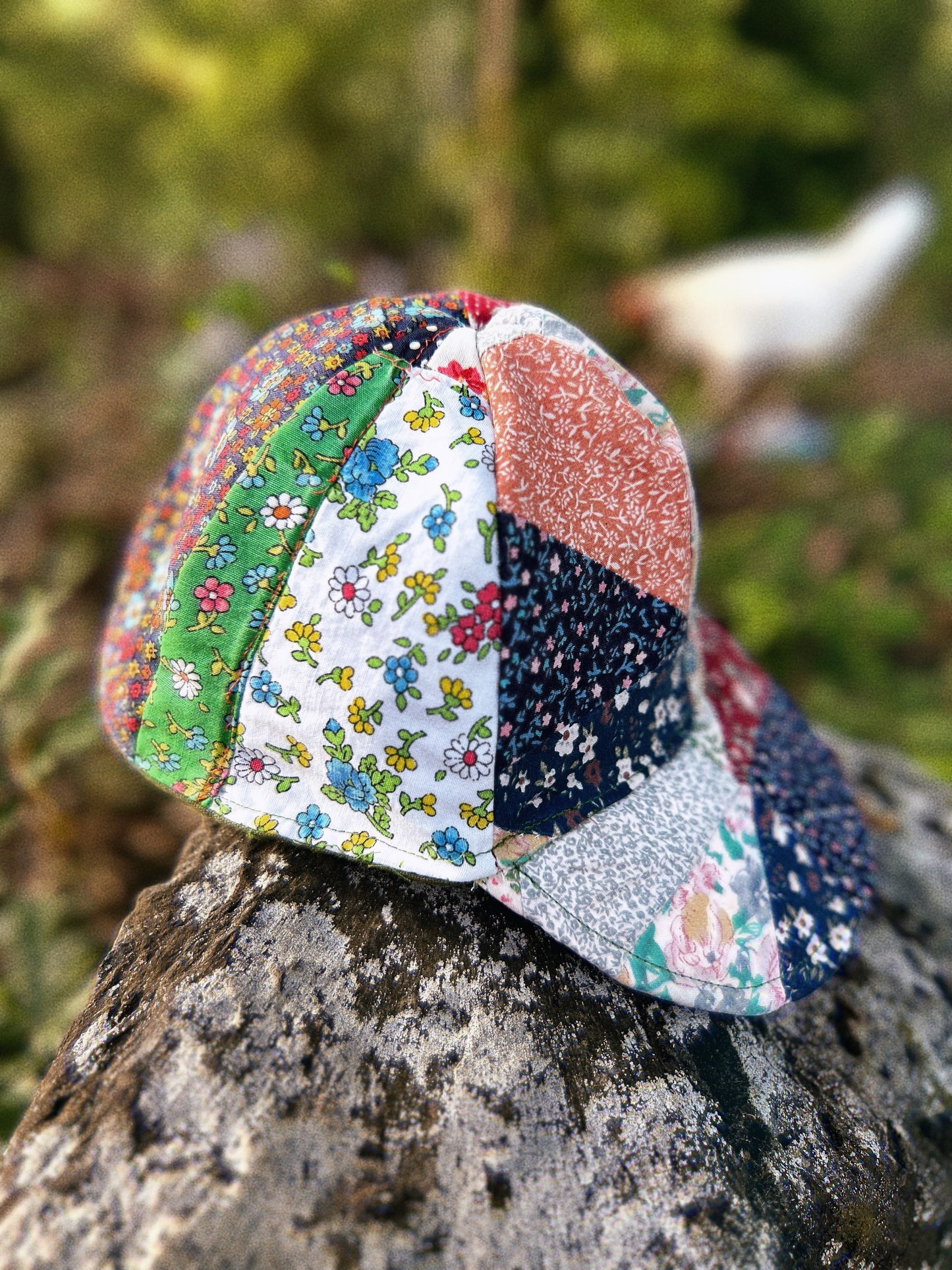 Baseball hat ~ Upcycled vintage blanket