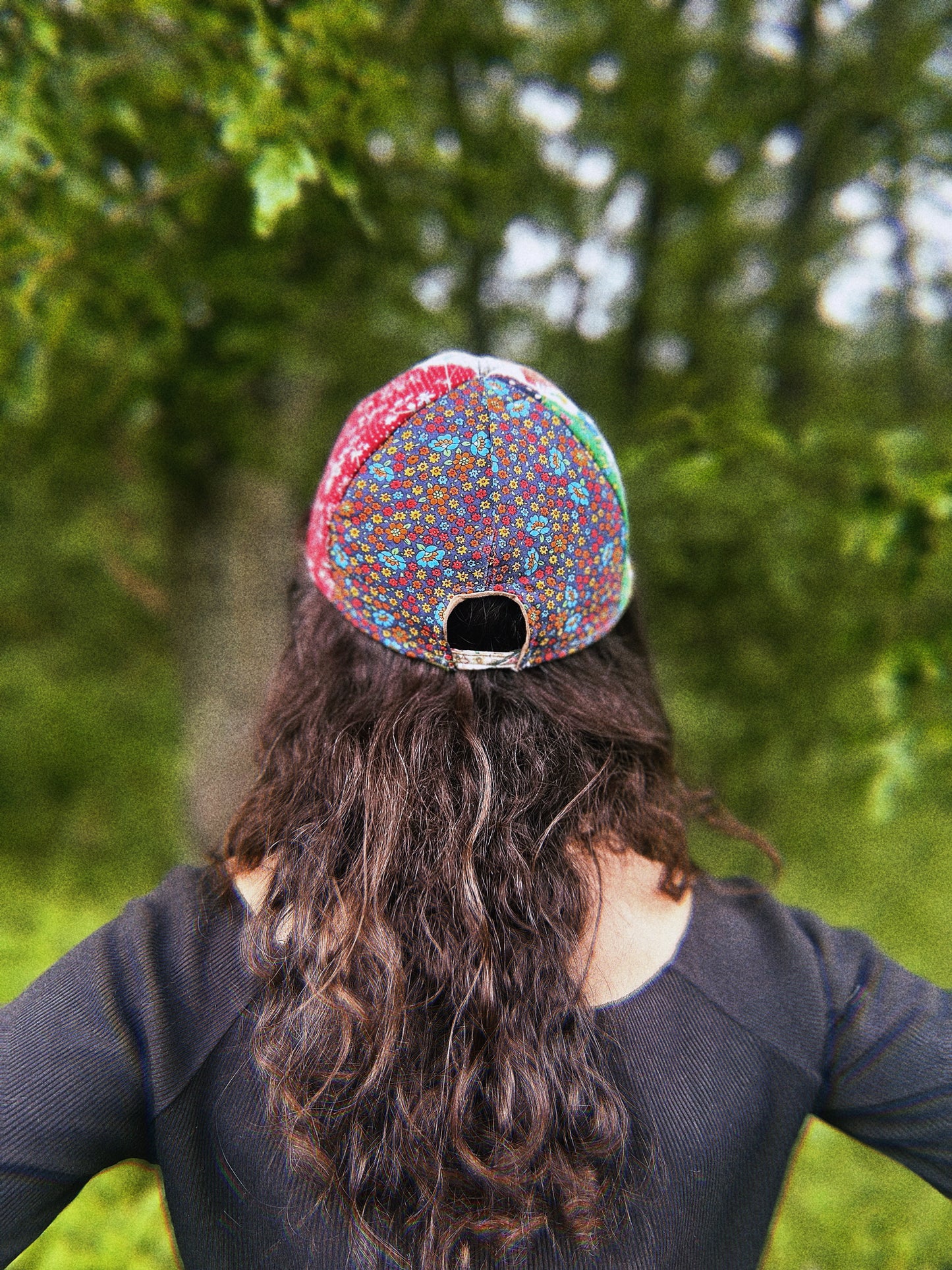 Baseball hat ~ Upcycled vintage blanket