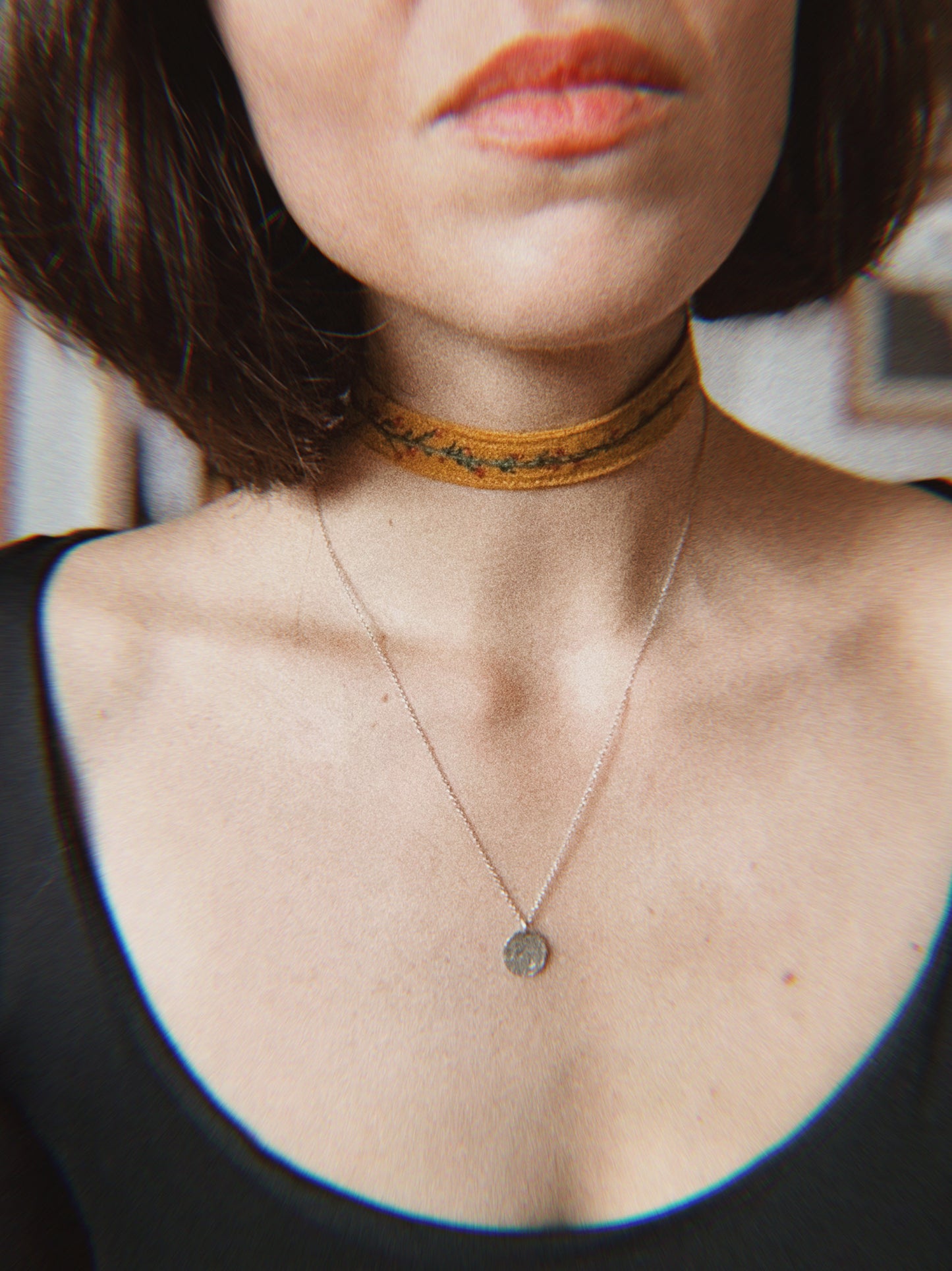 Chocker ✨ hand embroidered linen chocker