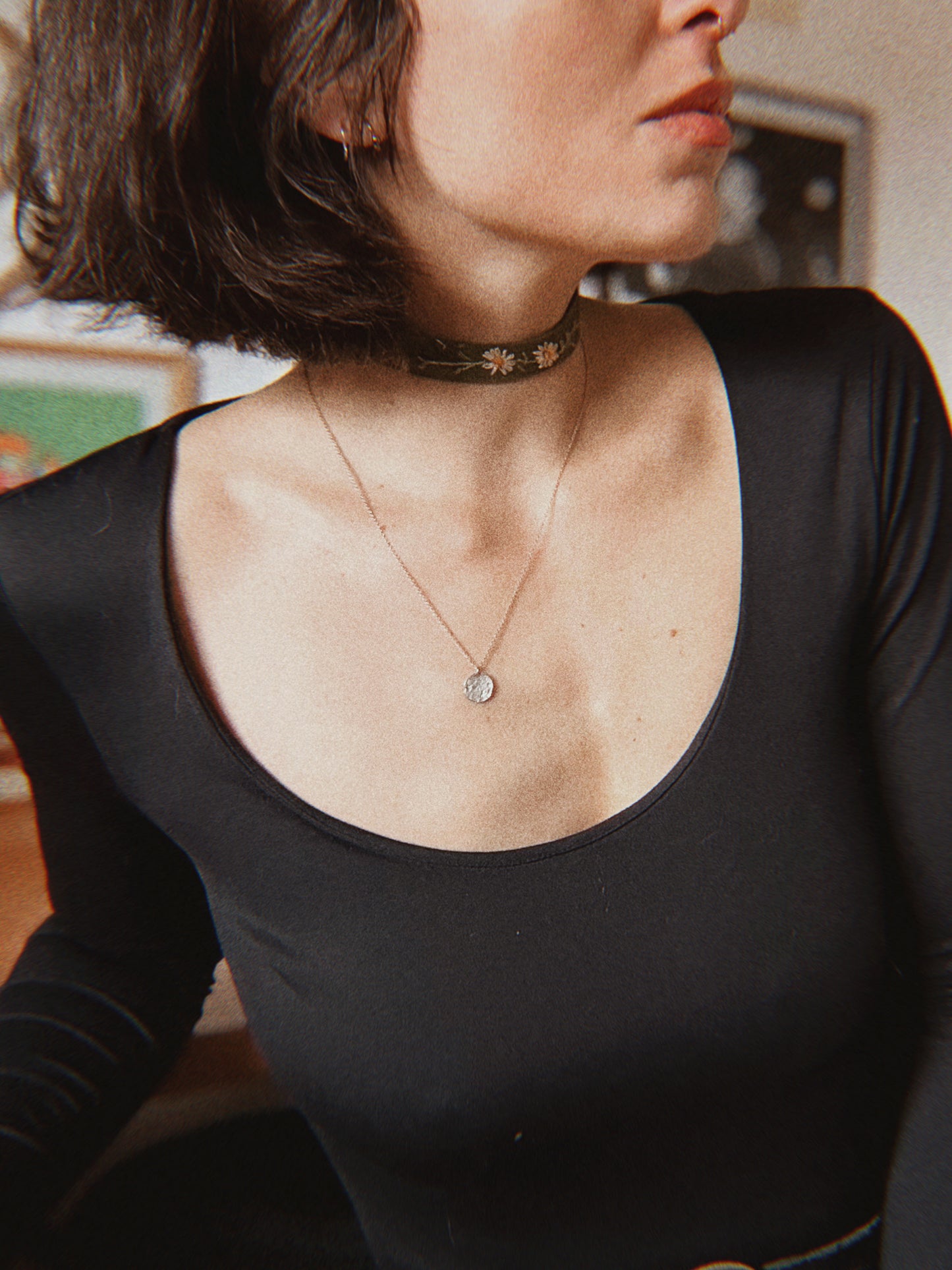 Chocker ✨ hand embroidered linen chocker